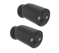 HOLACA Custodia in silicone compatibile con TP-Link Tapo C425/C460(KIT), impermeabile, morbida, durevole (fotocamera non inclusa), 2 custodie in silicone nero