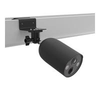 HOLACA Custodia in silicone + supporto per grondaia compatibile con TP-Link Tapo C425/C460(KIT), impermeabile, morbido, durevole (fotocamera non inclusa), custodia in silicone + supporto, nero