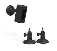 HOLACA Set di 2 supporti per fotocamera Stick Up Cam/Pro/Indoor/Wyze/Eufy/Arlo, adatto per tutte le fotocamere con fori filettati standard 1/4 - Nero