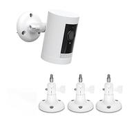 Holaca Set di 3 supporti Stick Up Cam/Indoor Cam/Wyze Cam/EufyCam/Arlo Camera per tutte le fotocamere con fori filettati standard da 1/4 (Bianco)