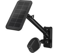 HOLACA Supporto 2 in 1 per Arlo Solar Panel/Arlo Pro 3/Arlo Ultra1&2/Arlo Essential/Arlo Pro 4/eufyCam Accessori Outdoor per Arlo Pro 4 e Arlo Pannello solare (Black Pack)
