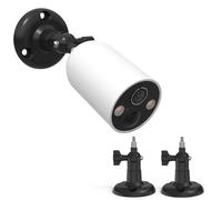 HOLACA - Supporto a parete compatibile con TP-Link Tapo C425/C460 (KIT) (telecamera non inclusa), 2 supporti, Nero