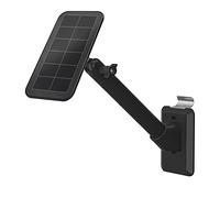 HOLACA Supporto da parete compatibile con pannello solare Rin g, supporto prolungato, regolabile a 180°, compatibile con pannello solare Arl o/Wyze/Eufy/Wasserstein, nero