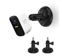 HOLACA Supporto da parete regolabile compatibile con Eufycam 1/2/2C/2C Pro/3/3C/E/S3 Pro e altri modelli Eufycam, viti da 1/4" Eufycam supporti da parete (confezione da 2) (nero)