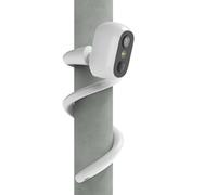 HOLACA Supporto flessibile a torsione per eufy Security eufyCam C35, montaggio interno/esterno con foro filettato da 1/4 per pilastri per culla (bianco)
