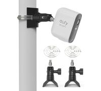 HOLACA Supporto per asta compatibile con Eufycam 1/2/2C/2C Pro/3/3C/E, fotocamera Arl o, adatto per tutte le fotocamere con filettatura standard da 1/4 pollici, nero | 2 pezzi
