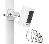 HOLACA Supporto per asta compatibile con fotocamera esterna Rin-g, batteria Stick Up Cam Battery/Plug-in/Pro, telecamera interna (Indoor Cam), fotocamera Spotlight Pro/Plus & pannello solare | bianco