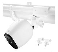 Holaca, supporto per grondaia per Arlo Pro 4 eufyCam 2C Pro E e 2, Arlo Essential, Arlo Pro 2, Arlo Pro 3, Wyze Cam Outdoor, Arlo GO, Arlo Ultra 2, Arlo Light e pannello solare (2 pezzi, bianco)
