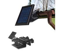 HOLACA Supporto per Grondaia Resistente alle Intemperie per Pannello Solare ad Anello - Staffa per Montaggio a Parete Accessori per Montaggio Esterno per Pannello Solare ad Anello (black)