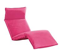Holamys Lettino parasole pieghevole impermeabile in tessuto Oxford 600D rosa regolabile in 5 posizioni per giardino, spiaggia e relax all'aperto
