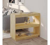 Holamys Libreria 80 x 35 x 71 cm in legno di pino massiccio, versatile organizer per libreria per soggiorno, ufficio e studio, pratico spazio per libri e decorazioni
