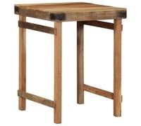 Holamys Tavolo da pranzo 55 x 60 x 76 cm, in legno massiccio, rettangolare per 4 persone, design in legno anticato oliato, ideale per sala da pranzo e cucina