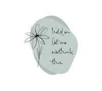 Hold On Let Me Overthink This: 5x7 Blank Lined Pocket Notebook