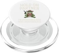 Hold on partner im overstimulated frog meme cowboy vintage PopSockets PopGrip per MagSafe