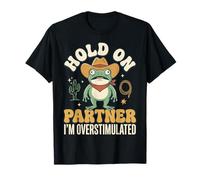 Hold On Partner I'm Overstimulated Introverso Rana Maglietta