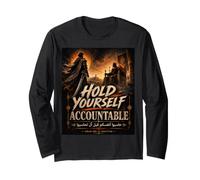 Hold Yourself Accountable Umar IBN al-Khattab Quote Abbigliamento Maglia a Manica