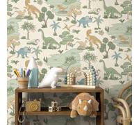 Holden 14012 Dinosauro Zoo Crema Multi Carta da Parati Giocherellone Tema Vivaio