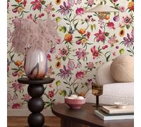 Holden Decor Carta Da Parati Floreale Frutti 14361 Crema Multi Washable