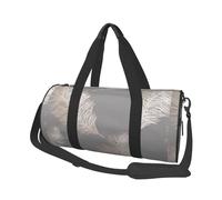 Holden Decor Fawning Feather Grigio Oro rosa metallizzato, Borsone da viaggio di grande capacità Borsa rotonda Borsa da viaggio sportiva Borsa da viaggio Borsa da fitness