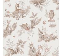 Holden Decor Forest Friends Parati Neutro Giocherellone Cameretta Bambini Rotolo