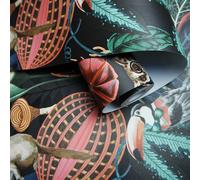 Holden Meravigliosa Carta da Parati Tropicale Pappagallo Rainforest Nero/Multi