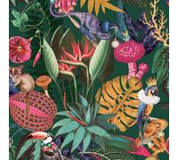 Paese Delle Meraviglie Tropicale Carta da Parati Verde Smeraldo Holden WOW036