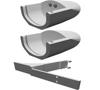 Holder Compatible with Type 2 EV Charging Cable for Wall or EVlink Wallbox