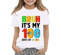 Holder Halstuchhalter Schmuck Clothes First Day of School Shirt In My Pre School Shirt Toddler Kindergarten Shirts Langarm Schwarz Kinder, bianco, 6-7 Jahre