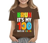 Holder Halstuchhalter Schmuck Clothes First Day of School Shirt In My Pre School Shirt Toddler Kindergarten Shirts Langarm Schwarz Kinder, caffè, 8-9 Jahre
