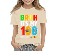 Holder Halstuchhalter Schmuck Clothes First Day of School Shirt In My Pre School Shirt Toddler Kindergarten Shirts Langarm Schwarz Kinder, beige., 2-3 Jahre