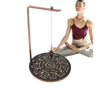 Holder - Moon Phase Wooden Wiccan Crystal Stand With Incense Rack Shelf, Spiritual Long Tail Display Piece | Wood Crystal Holder For Home Tabletop Necklace Healing