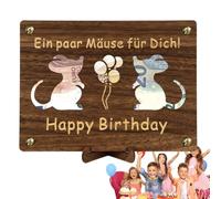 Holder per contanti, Happy Birthday Card Cash Holder, Happy Birthday Wooden Money Birthday Card Holder for Boys, Girls, Kids, Blu marino, Se référer au descriptif, riferimento alla descrizione