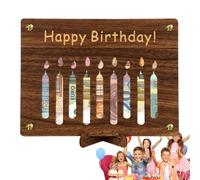 Holder per contanti, Happy Birthday Card Cash Holder, Happy Birthday Wooden Money Birthday Card Holder for Boys, Girls, Kids, Candela, Se référer au descriptif, riferimento alla descrizione