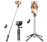 Holdersafe Portale Selfie Triod, 103 cm Exadale Cellhoe Selfie Moood Smarthoe Triod per GoPro Actio Camera Rotante a 360° con telecomando wireless per iPhone Android