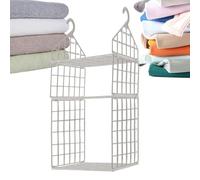 Holdes Armadio organizer sospeso,Mensole appendiabiti sospese - Soluzione di archiviazione per cassettiere Regole libri tolette