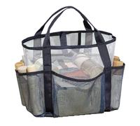 Holdes borsa Per Le Donne, Grande Mesh Borsa Da Viaggio Con Più Borse, All'aperto Vacanza Organizzazione Borsa Per Asciugamani Sciarpe Giocattoli Costumi Da Bagno Occhiali Da, Blu mare, vedi