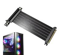 Holdes Cavo di montaggio PCIE 4.0,Riser PCIE | Cavo di montaggio flessibile Cavo di espansione PCIE - Estensione della scheda grafica ad angolo retto, cavo di montaggio GPU per GPU di generazione 3.0