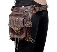 Holdes Cintura rinascimentale, borsa medievale in pelle PU Fanny Pack - Borsa Steampunk impermeabile al Mo, cintura per donne e ragazze, viaggi escursionistici