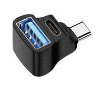 Holdes Convertitore, adattatore di trasformazione USB Type-C a 90 gradi, accessori di ricarica per tablet, tastiera, smartphone, computer portatile, videocamera, Appare Photo Digitale