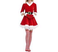 Holdes Costume Di Babbo Natale | Vestito Da Babbo Natale,Outfit Per Cosplay E Performance Sul Palco Per Spettacoli Festivi All Aperto Raduni Fotografici Carnevale Per La Famiglia E A Casa