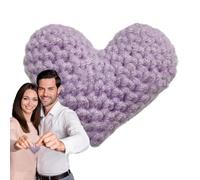 Holdes Cuori all'uncinetto | tascabili portatili fatti a mano Cuori all'uncinetto morbidi,piccoli regali creativi a forma di cuore lavorati a maglia, per la famiglia e gli amici