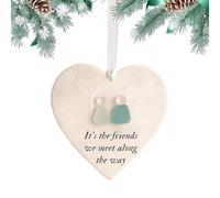 Holdes Decorazione da parete in di mare | Cuore 'amicizia | Ciondolo in di mare per donne, figlia, migliore amica, compagno di stanza, matrimonio, compleanno, Natale, festa della mamma
