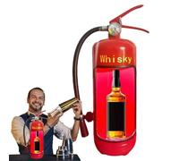 Holdes Estintore per cassa del vino, estintore porta vino, contenitore per portabottiglie di liquore, armadietto per bottiglie di vino, creativo in ferro, armadietto per vino da tavolo, per bar a casa