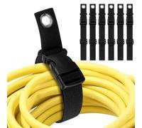 Holdes Fascia per Cavi di Estensione,Gancio Per Cavi Elettrici | Set Di 6 Ganci Regolabili Per Garage Officina Cantina Tubi Organizzazione Accessori Casa Interno Esterno Cortile