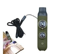 Holdes Fischietto di Sopravvivenza con - Strumento di Sicurezza Outdoor 7-in-1 - Fischietto da Campeggio Multifunzionale - per Escursionisti Corridori Corsa Donne Uomini Trekking Arrampicata Viaggi