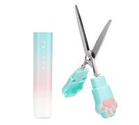 Holdes Forbici artigianali per bambini, Forbici di sicurezza per bambini | Forbici artigianali a forma di di gatto con coperchio | Forbici con punta per studenti, forbici piccole per la scuola per