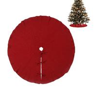 Holdes Gonna ad albero rosso - Forniture per feste morbide e rustiche in peluche | Tappeto per albero di Natale - per feste di compleanno, serata, uffici, casa, camera da, giorni di settimana