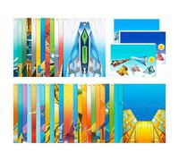 Holdes Kit aereo di carta,Kit di intrattenimento creativo in carta pre-piegata per libro aereo | Attività educative di viaggio scuola casa apprendimento asilo ragazzi ragazze libero