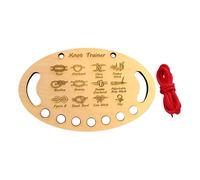 Holdes Kit per imparare a i nodi, giocattolo per l'allenamento in legno con corda, strumento per l'allenamento con i nodi, per adulti e attività all'aria aperta, campeggio e