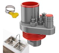 Holdes Lavello da cucina tubo di scarico - Kit sottostruttura,Collegamento fognario per doccia esterna fossa settica cantina pavimento bagno versatile